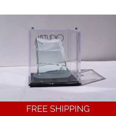 Piece of Le Studio Small Cube Display Box CB26 with Piece of Glass from the recording Room